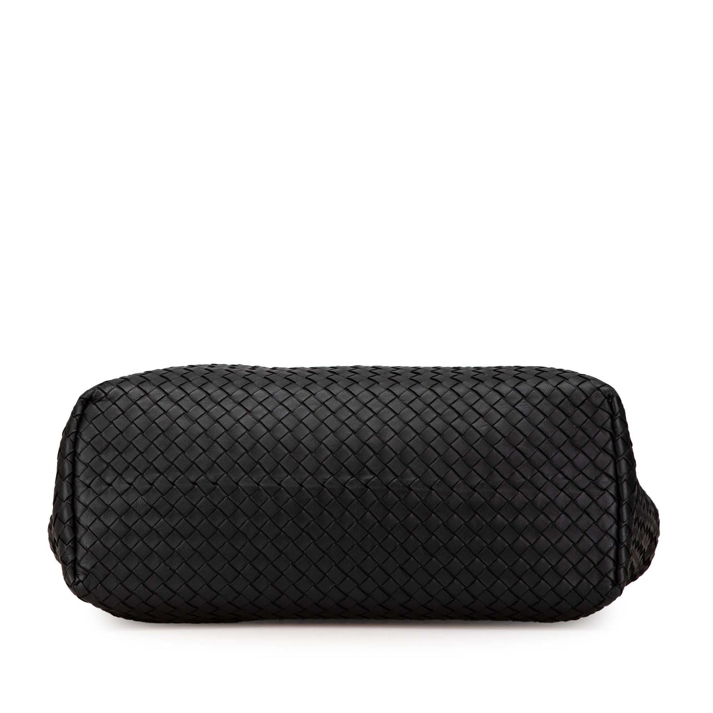 Black Bottega Veneta Nappa Intrecciato Belt Strap Tote