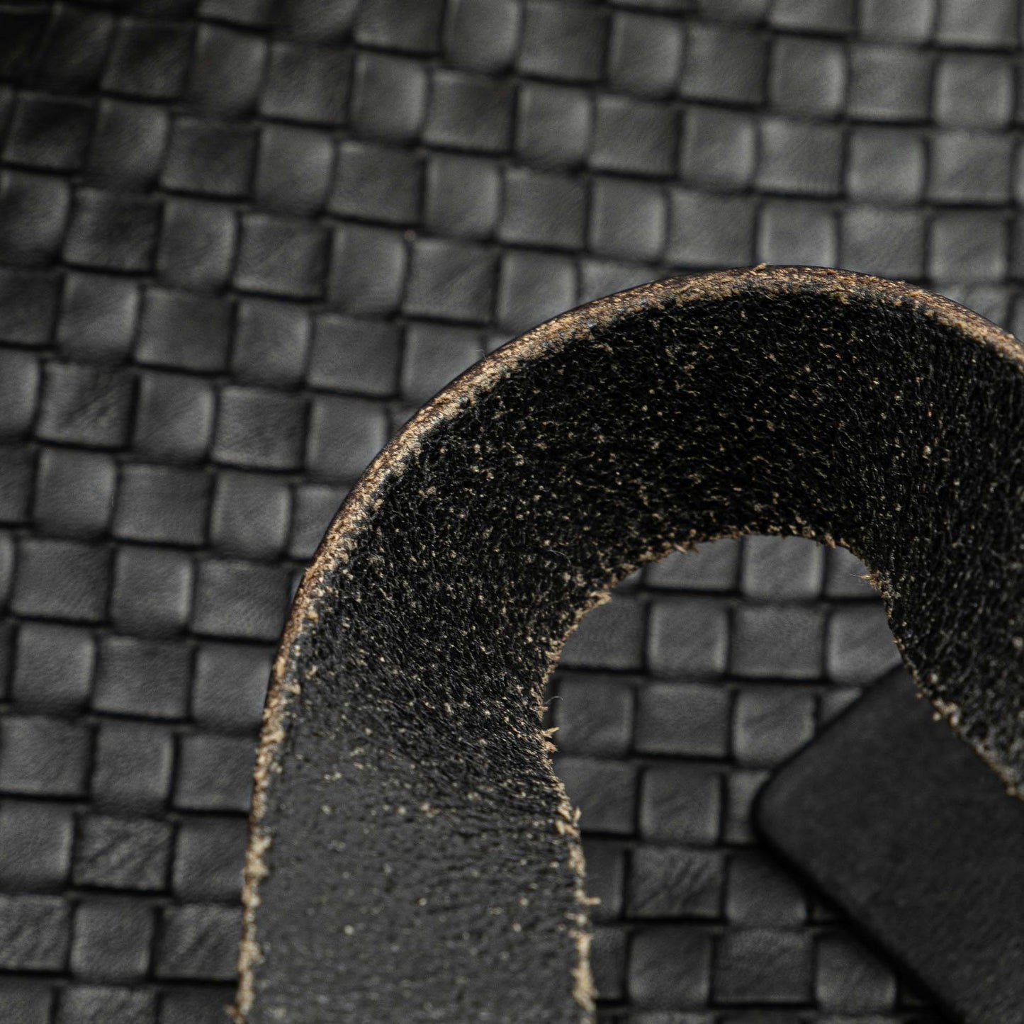 Black Bottega Veneta Nappa Intrecciato Belt Strap Tote