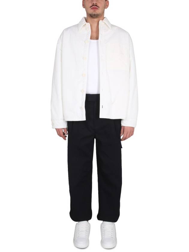 Bottega Veneta Pad Nylon Jacket Chalk