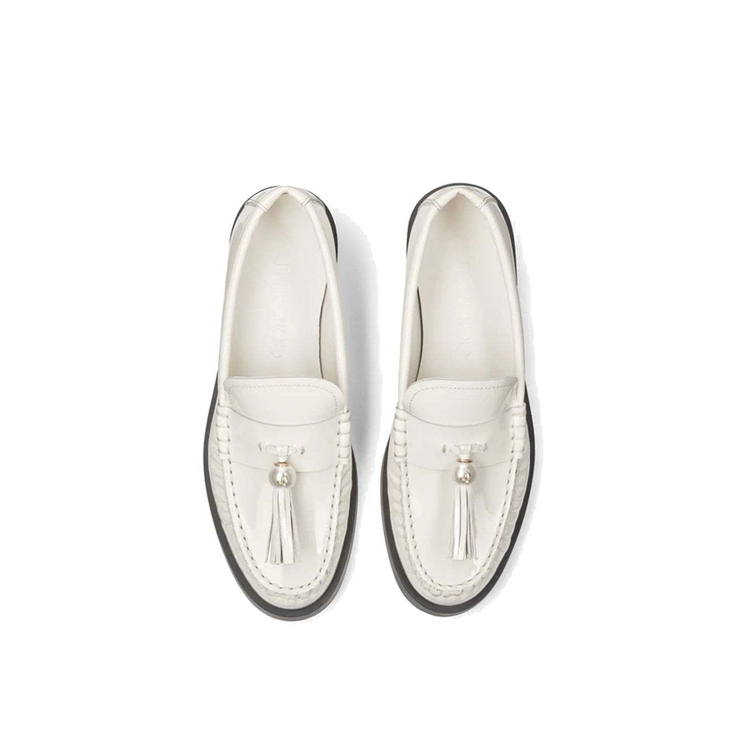 Jimmy Choo Addie Pearl Leather Loafers Women