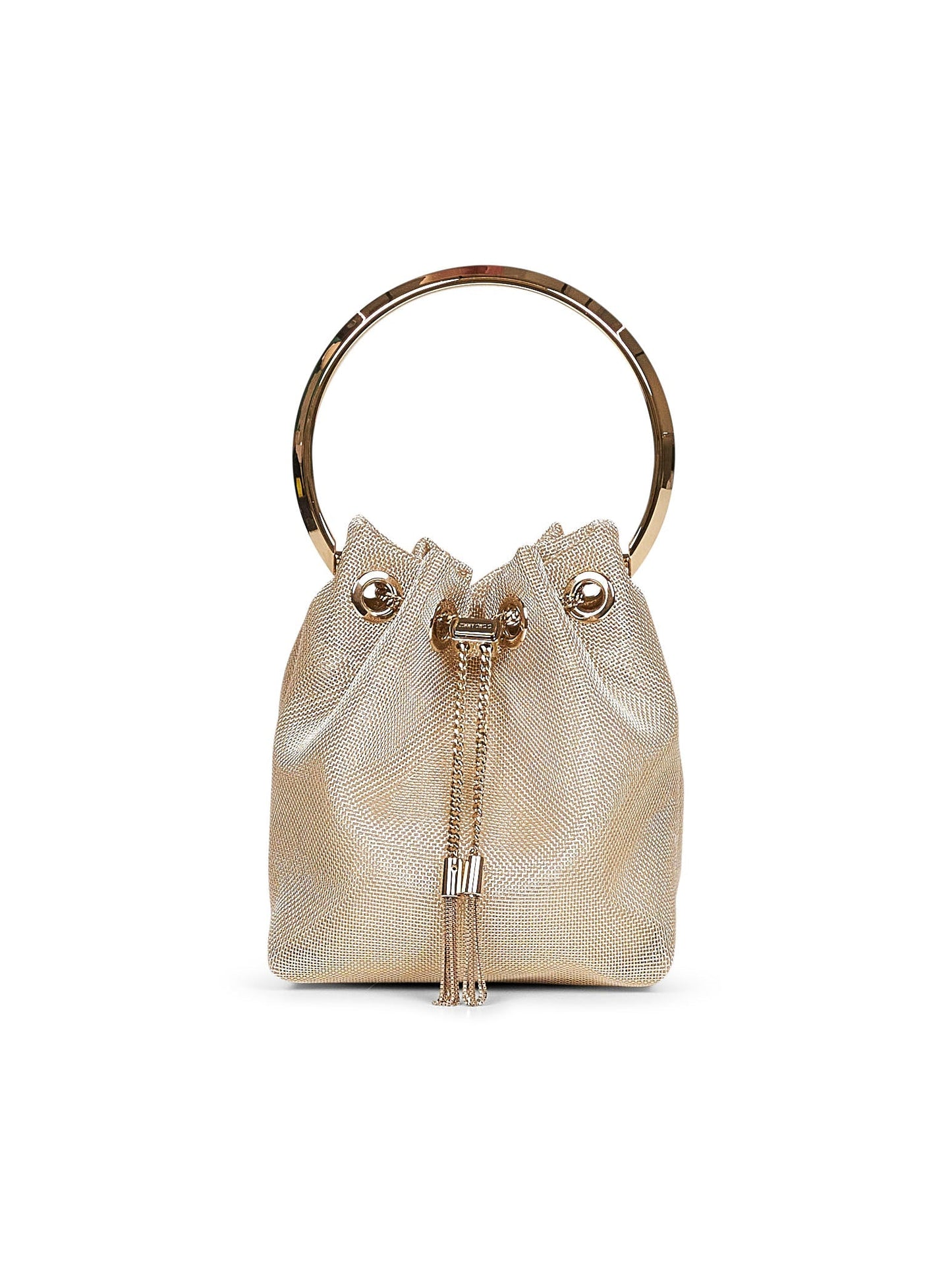 Jimmy Choo Women Champagne Bon Bon Bucket Bag