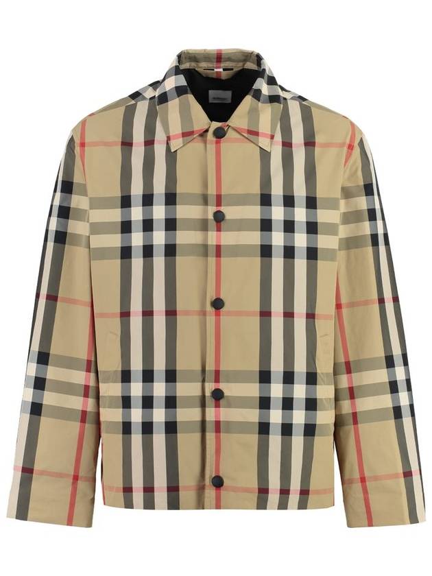 Burberry Check Nylon Jacket Beige