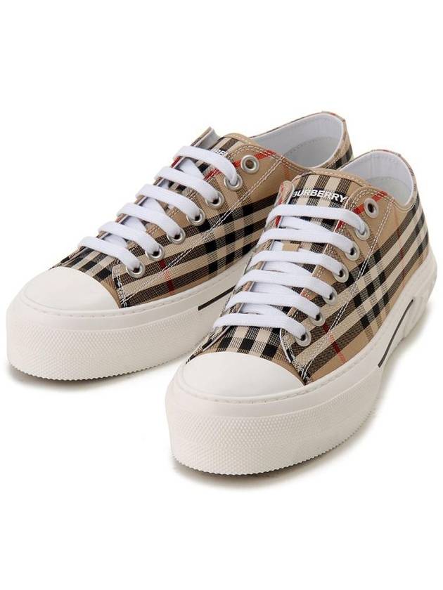 Burberry Vintage Check Cotton Sneakers Archive Beige