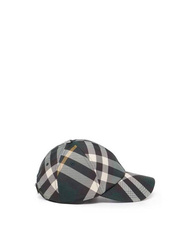 Burberry Check pattern ball cap green