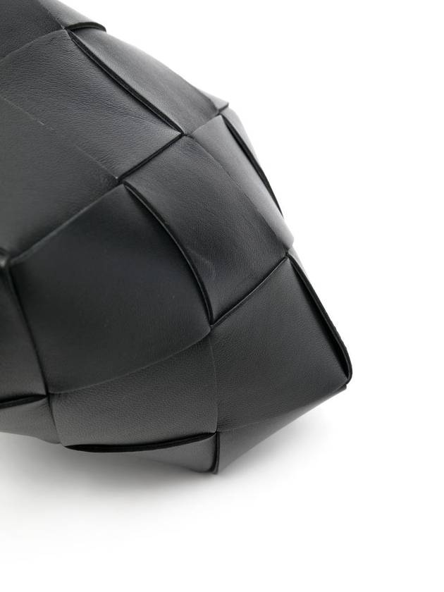 Bottega Veneta Cassette Intrecciato Mini Shoulder Bag Black