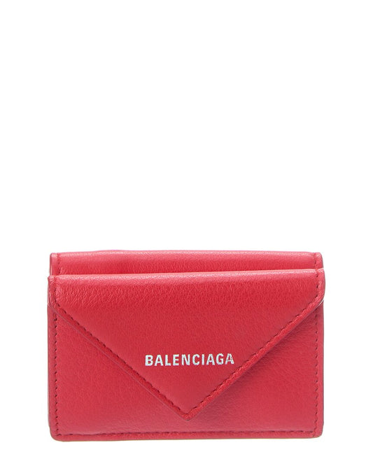 Balenciaga Papier Mini Leather Wallet