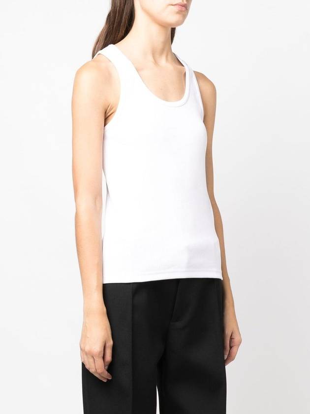 Bottega Veneta Slim Fit Stretch Cotton Sleeveless White