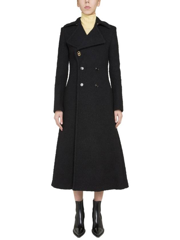 Bottega Veneta Breasted Double Coat Black