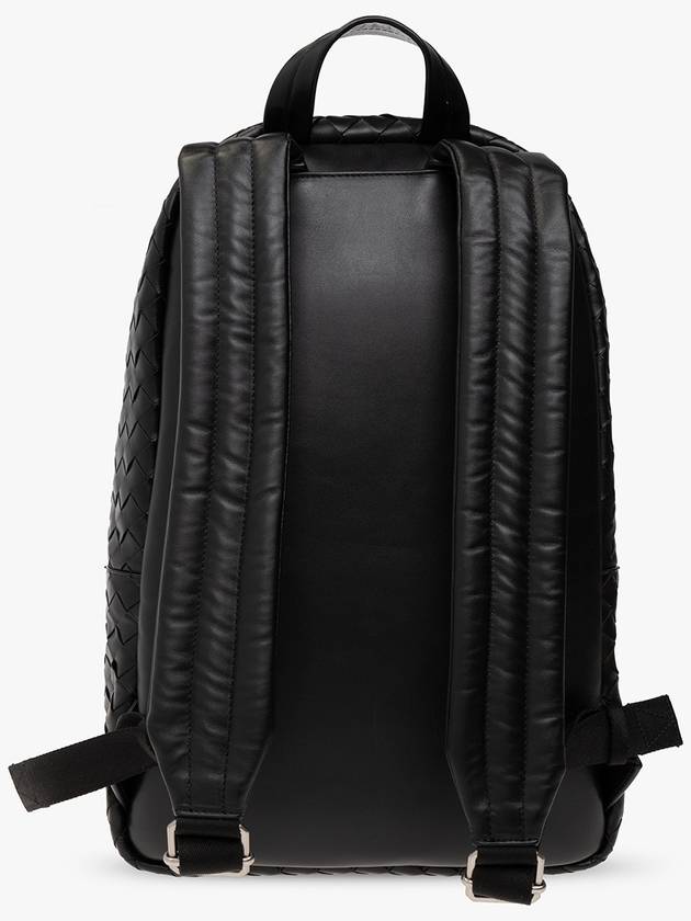 Bottega Veneta Intrecciato Medium Calfskin Backpack Black