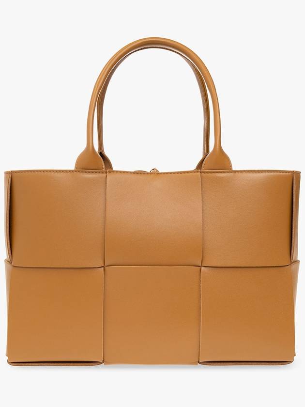Bottega Veneta Women's Intrecciato Arco Small Tote Bag Brown