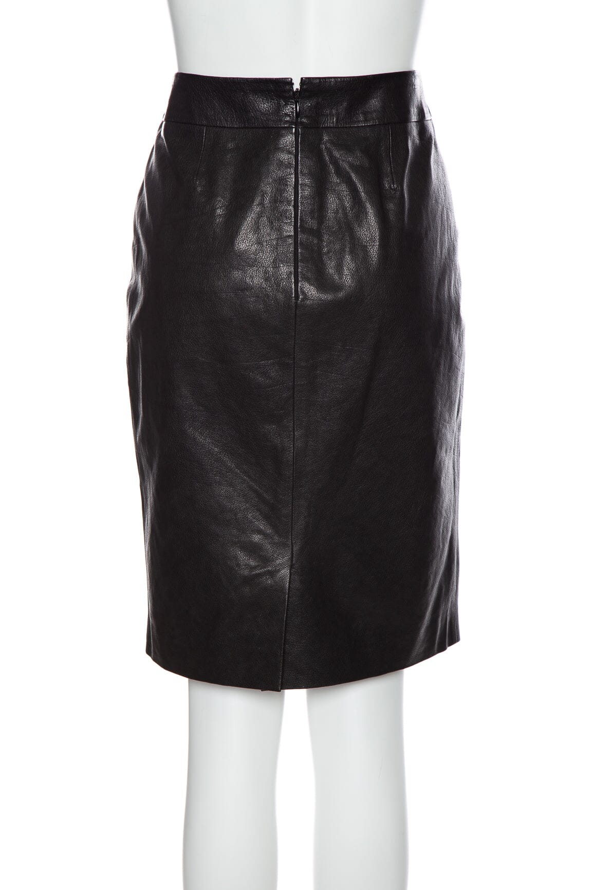 Chanel Leather Pencil Skirt SZ 40