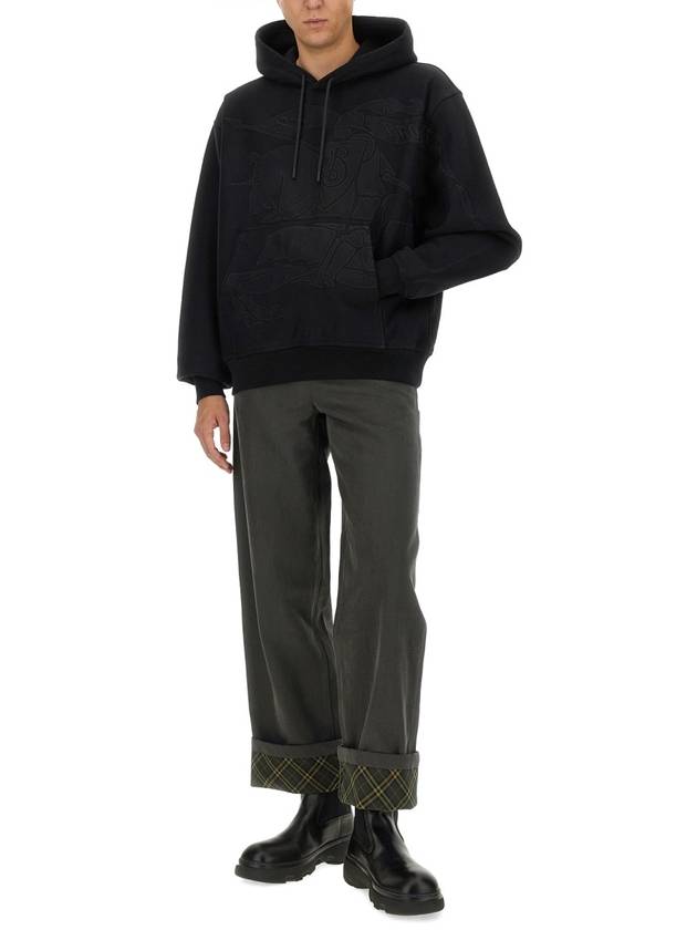 Burberry Cotton Carpenter Straight Pants Black