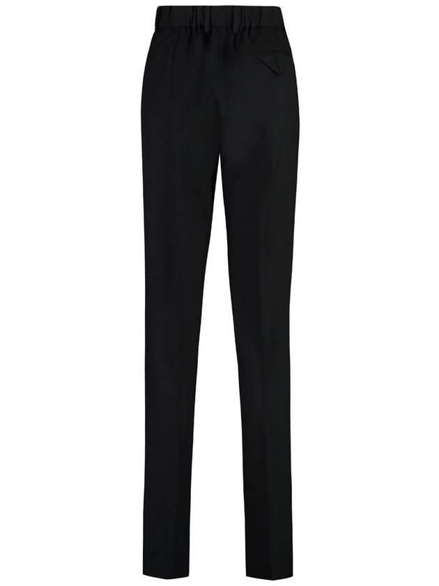 Bottega Veneta Light Wool Wide Leg Pants Black