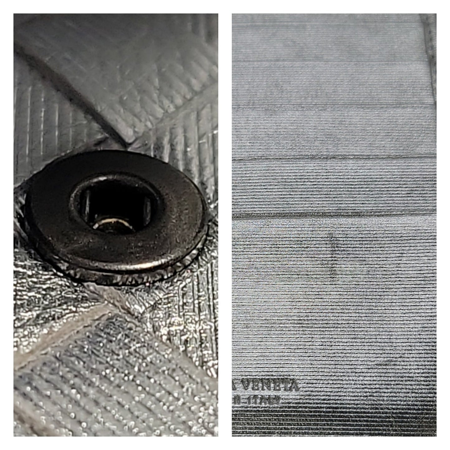 Bottega Veneta Intrecciato Continental Wallet Metallic Silver