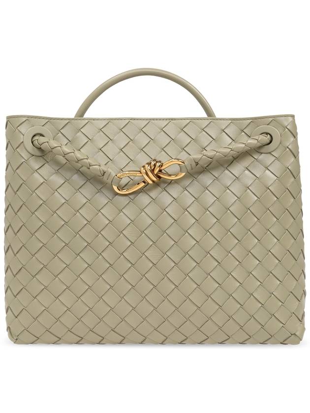 Bottega Veneta Andiamo Medium Tote Bag Travertine