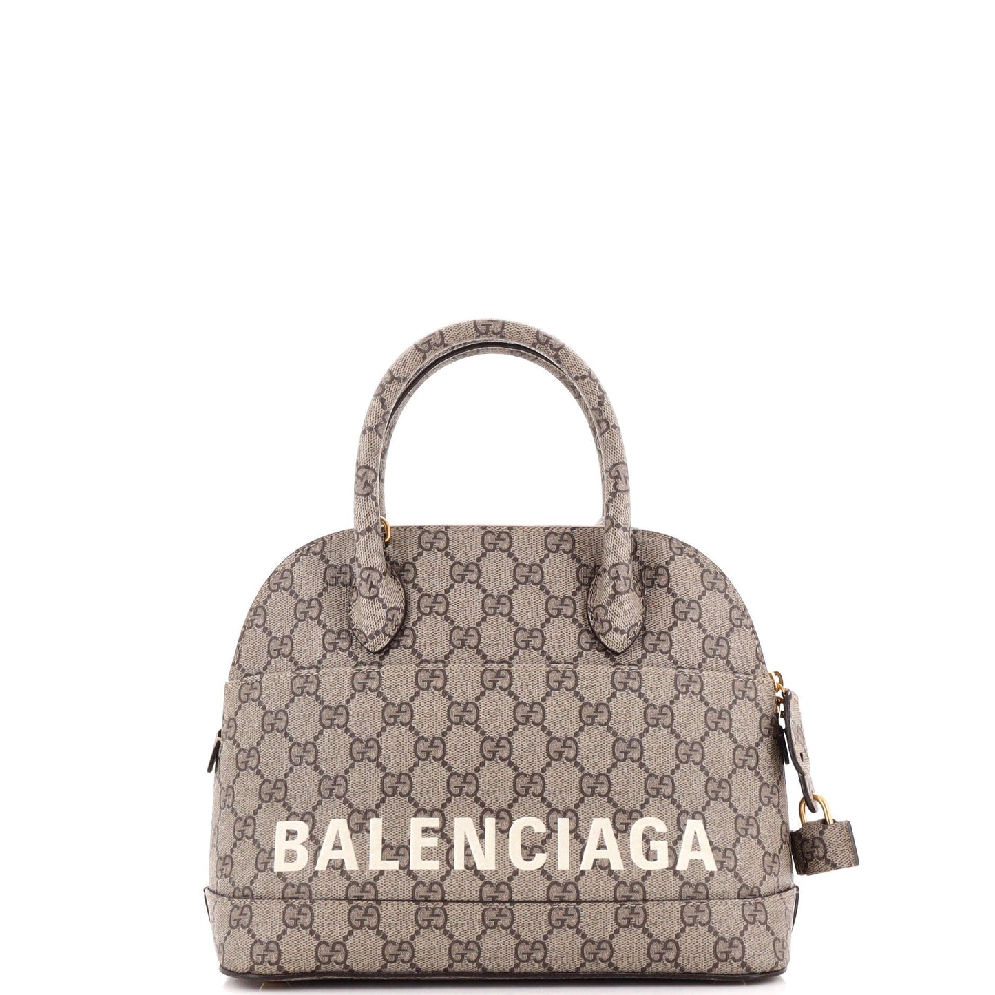 x Balenciaga The Hacker Project Logo Ville Bag GG Coated Canvas Small