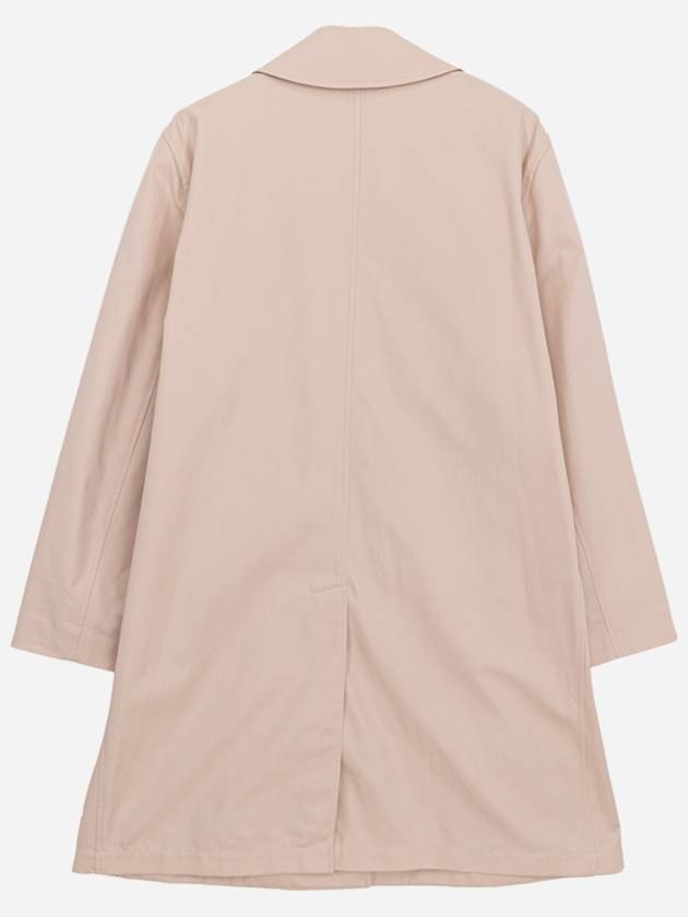 Burberry Pocket Button Gabardine Cotton Single Coat Beige