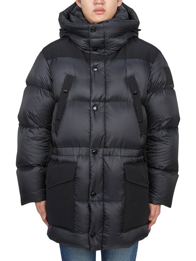 Burberry Lindford Long Down Padding Charcoal