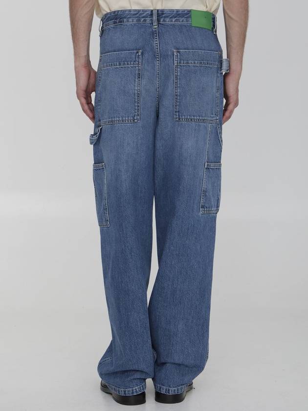 Bottega Veneta Cotton Straight Jeans Blue
