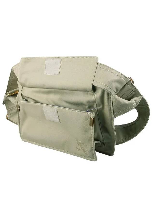 Burberry Trench Embroidered Logo Belt Bag Green