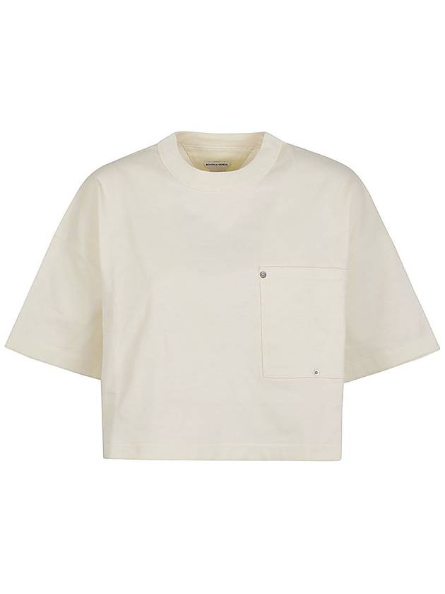 Bottega Veneta Crew Neck Pocket Short Sleeve T-Shirt White