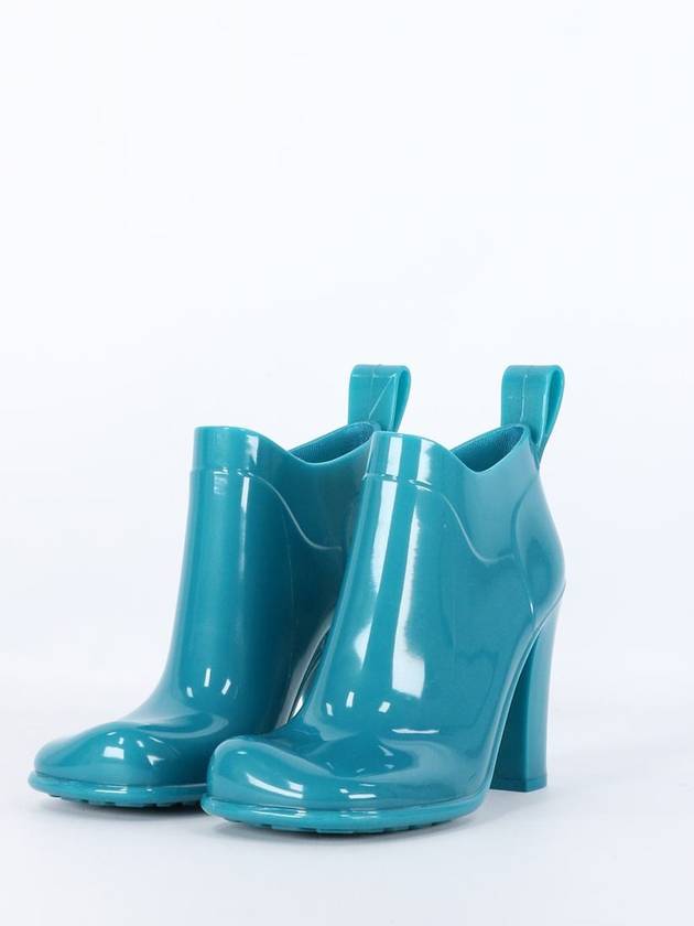 Bottega Veneta Shine Rubber Heel Ankle Worker Boots Blaster