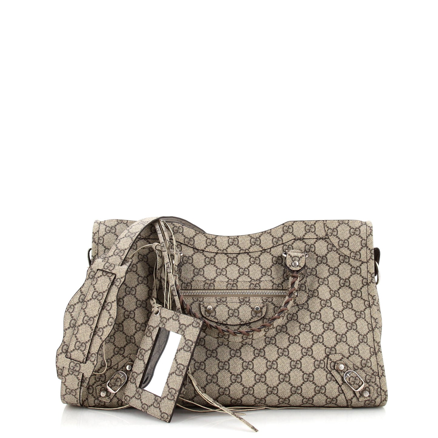 x Balenciaga The Hacker Project Neo Classic City Bag GG Coated Canvas Medium