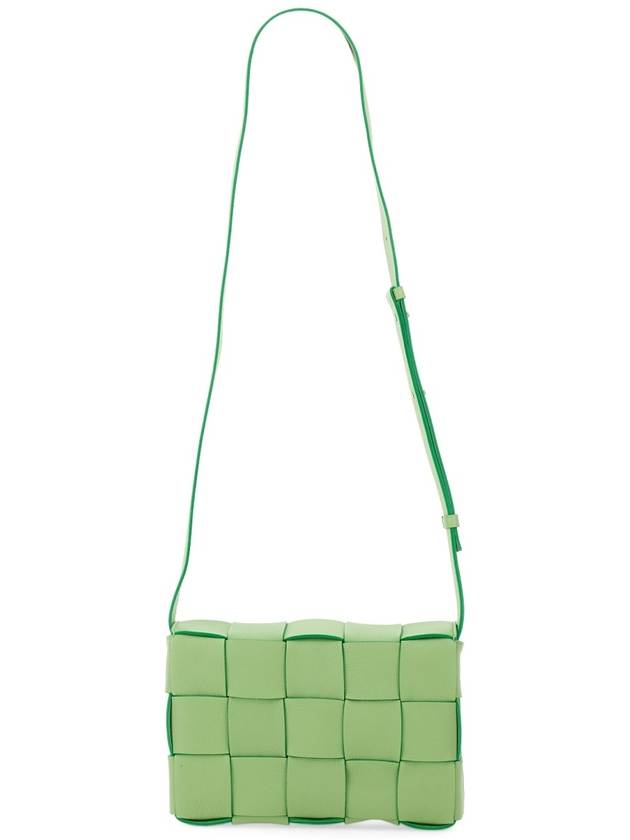 Bottega Veneta Lambskin Small Cross Bag Light Green