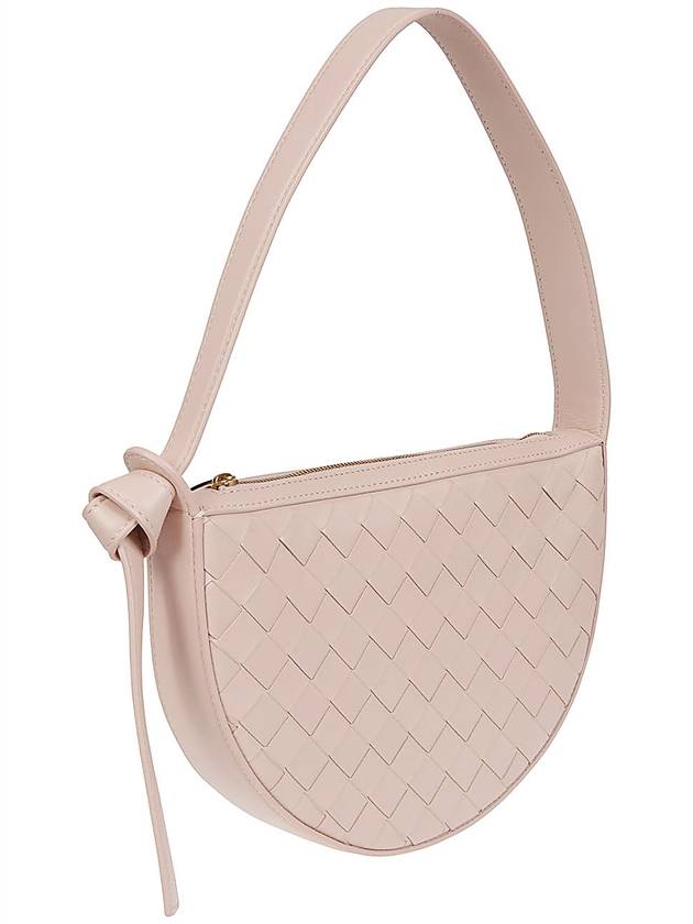 Bottega Veneta Intrecciato Sunrise Small Shoulder Bag Pink