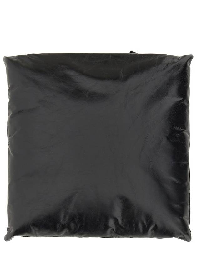 Bottega Veneta Pillow Leather Clutch Bag Black