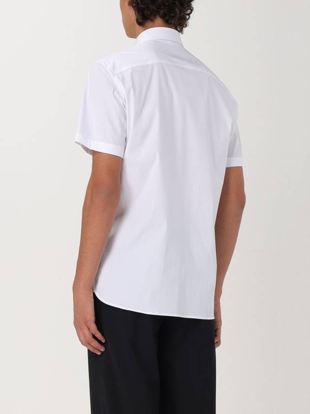 Burberry Men's Logo Cotton Short Sleeve Shirt White