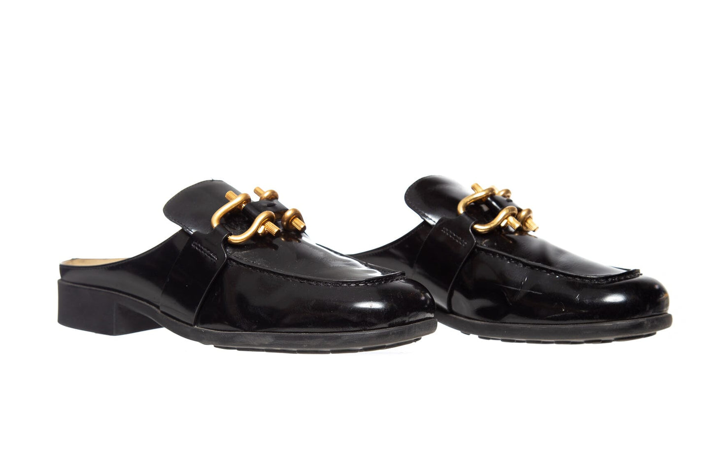 Bottega Veneta Black Patent Leather "Monsieur" Loafers SZ 37