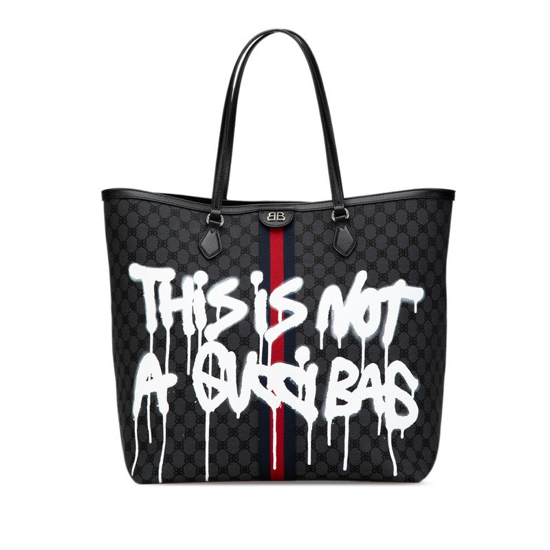 Gucci x Balenciaga Graffiti Large Tote Bag 680127