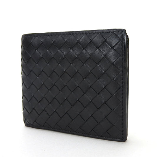 Bottega Veneta Leather Bifold Wallet Black