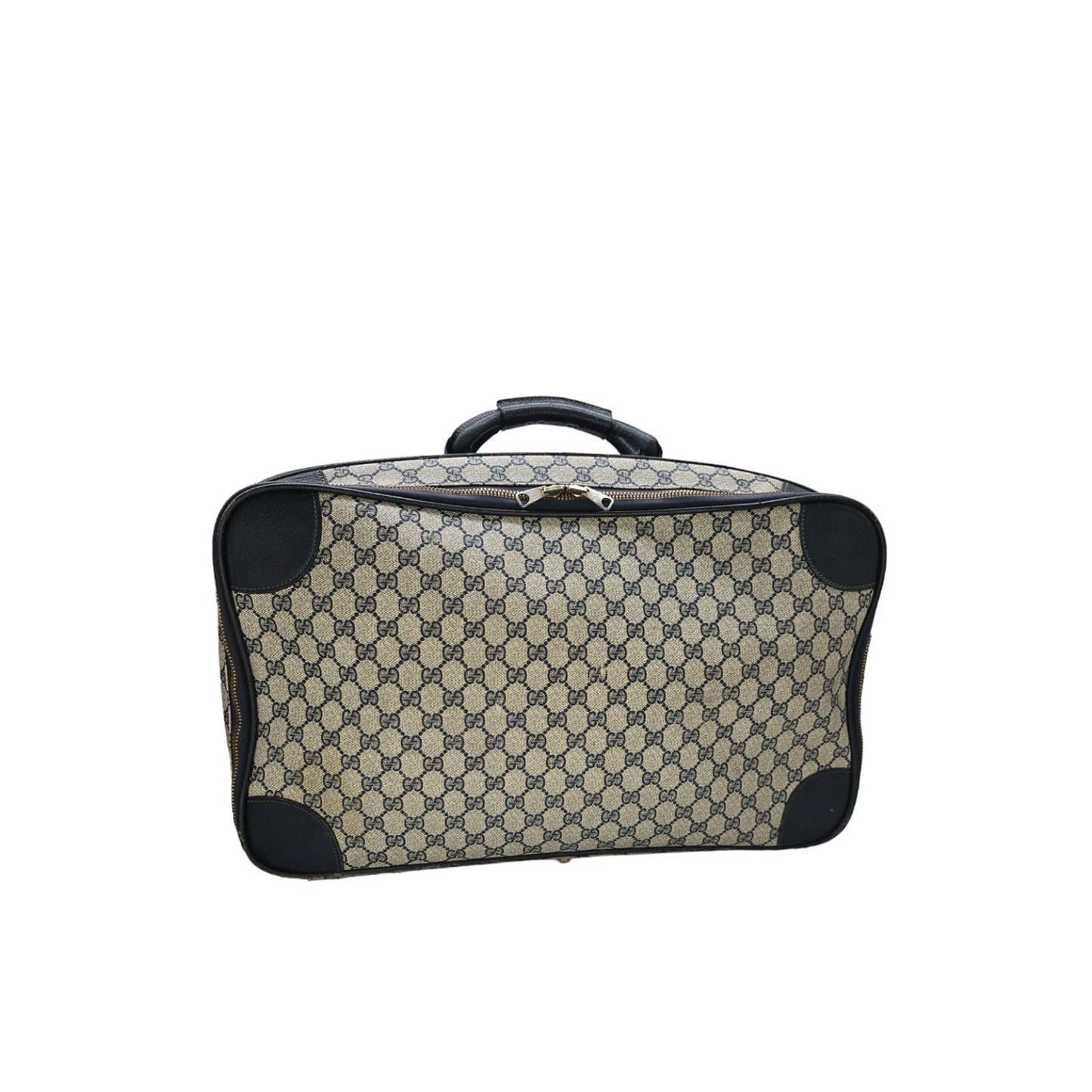 Gucci Vintage GG Web Suitcase Luggage