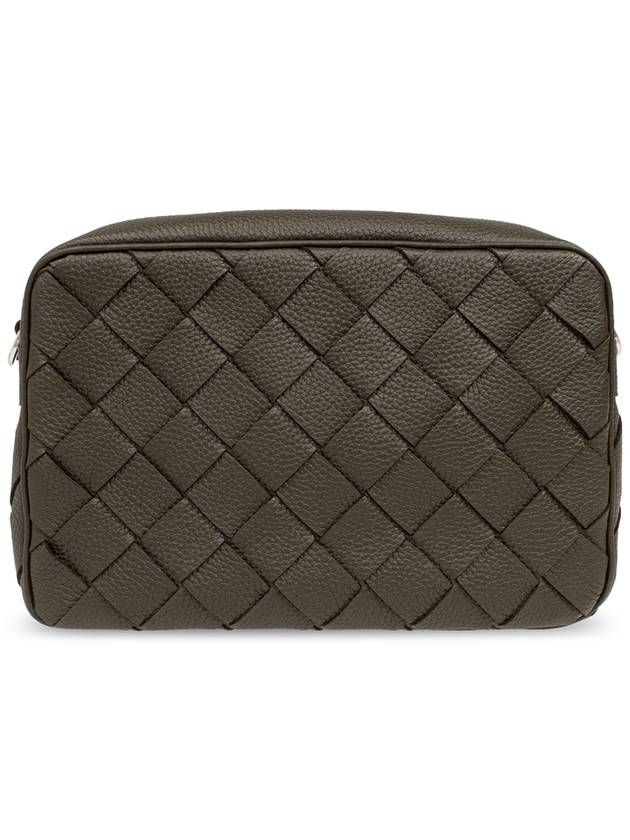 Bottega Veneta Intrecciato Medium Camera Cross Bag Khaki