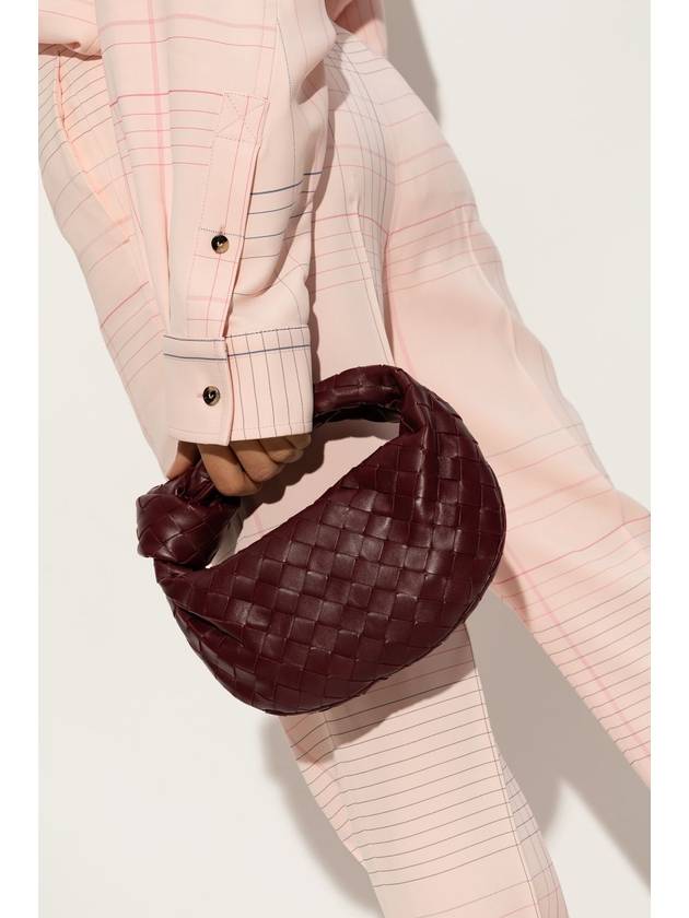 Bottega Veneta Jodie Intrecciato Small Tote Bag Burgundy