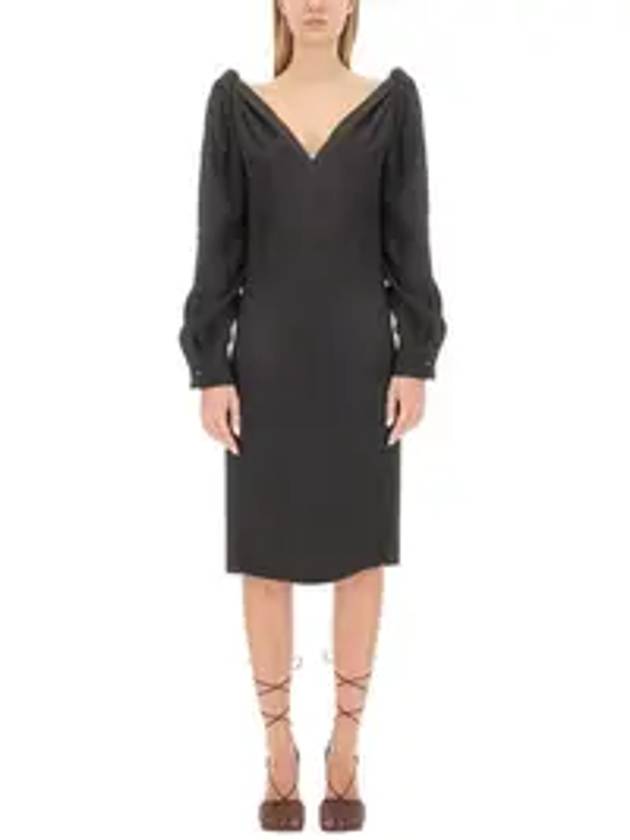 Bottega Veneta 23 fw Viscose Midi Dress 750275V35B01000 B0040512657