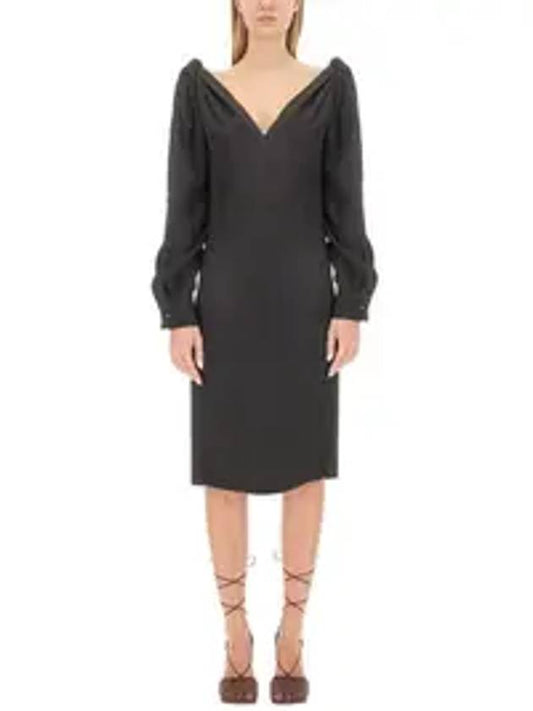 Bottega Veneta 23 fw Viscose Midi Dress 750275V35B01000 B0040512657