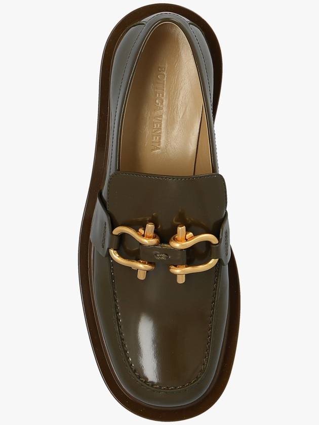 Bottega Veneta Bottega Veneta ‘Monsieur’ Leather Loafers, Women's, Green