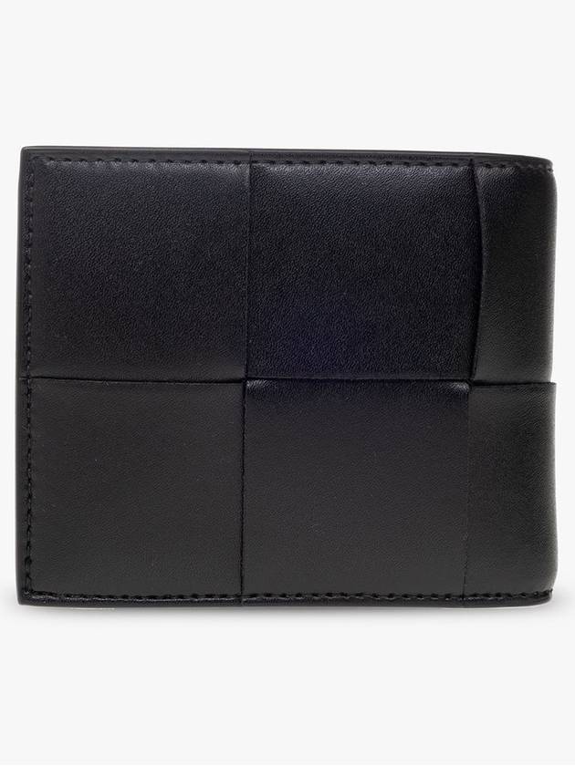 Bottega Veneta Intrecciato Coin Pocket Half Wallet Black