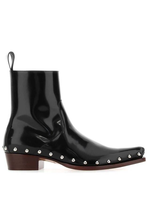 Bottega Veneta BLACK Black leather Ripley ankle boots 730249V2RV0 1118