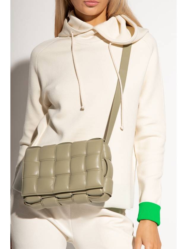 Bottega Veneta Gold Padded Cassette Cross Bag Travertine