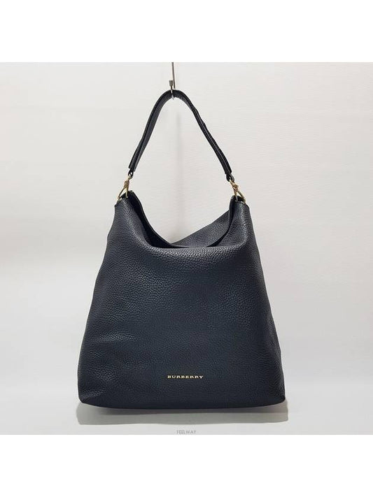 Burberry Grainy Leather Kale Hobo Bag