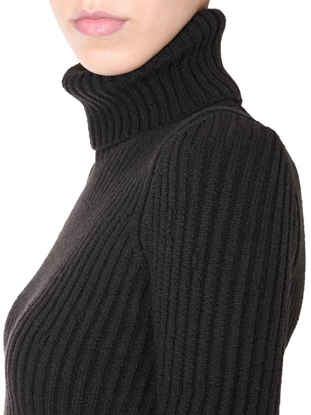 Bottega Veneta Women's Slim Fit Roll Turtleneck Black