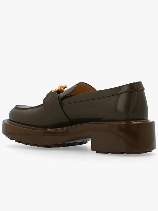 Bottega Veneta Bottega Veneta ‘Monsieur’ Leather Loafers, Women's, Green