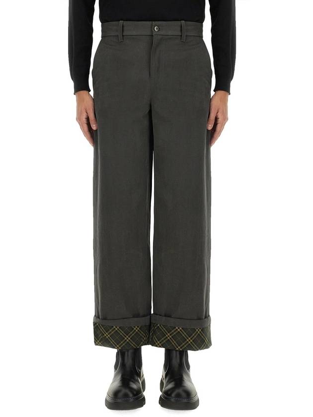 Burberry Cotton Carpenter Straight Pants Black