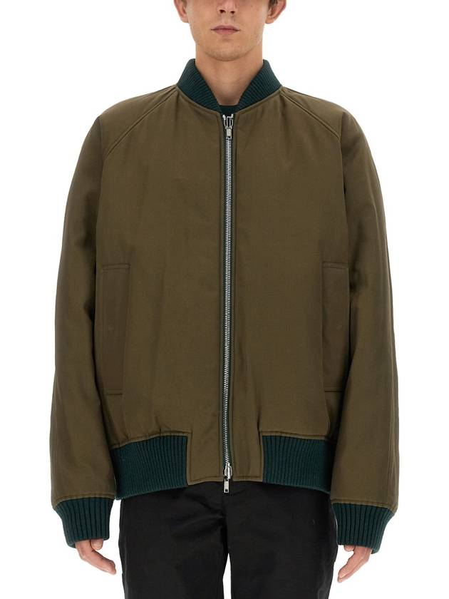 Burberry Reversible Check Bomber Jacket Green