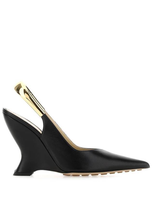 Bottega Veneta Punta Lambskin Slingback Heel Black
