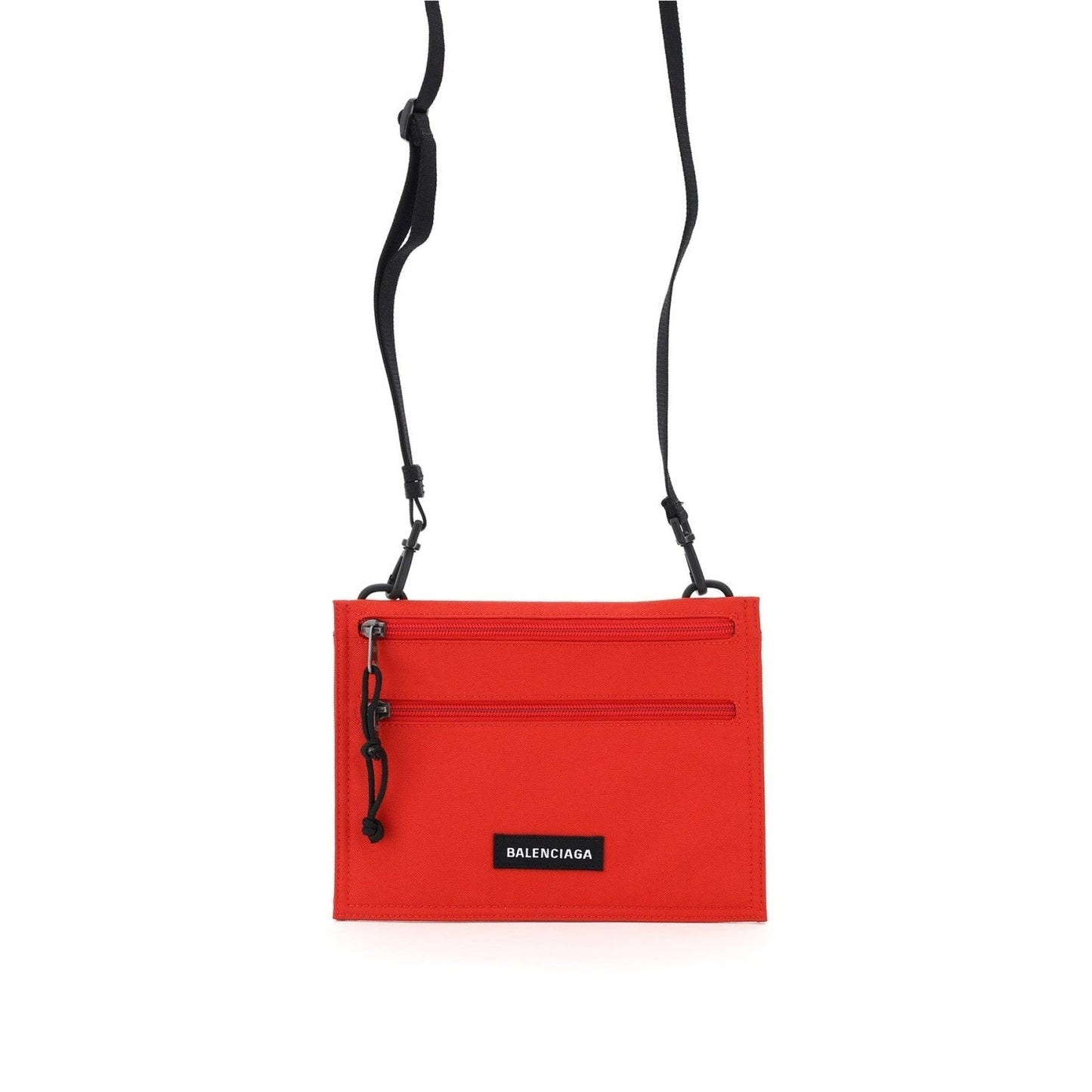 Balenciaga Explorer Pouch Bright Red Nylon Logo 618379